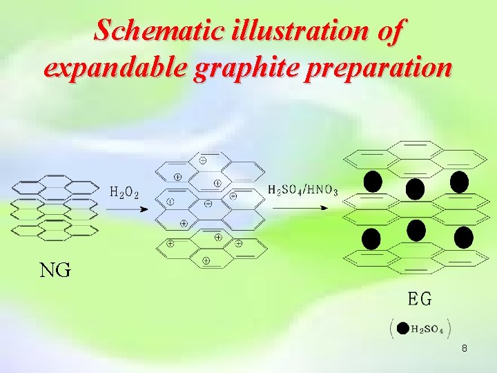 Schematic illustration of expandable graphite preparation NG 8 