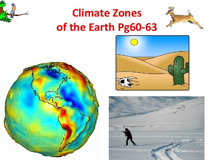 Climate Zones of the Earth Pg 60 -63 