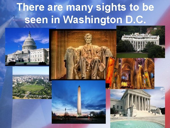 There are many sights to be seen in Washington D. C. 