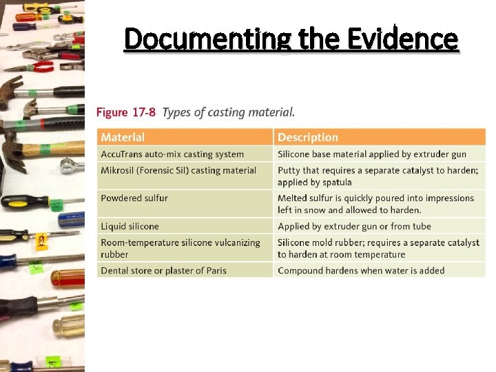 Documenting the Evidence Documenting the Evidence