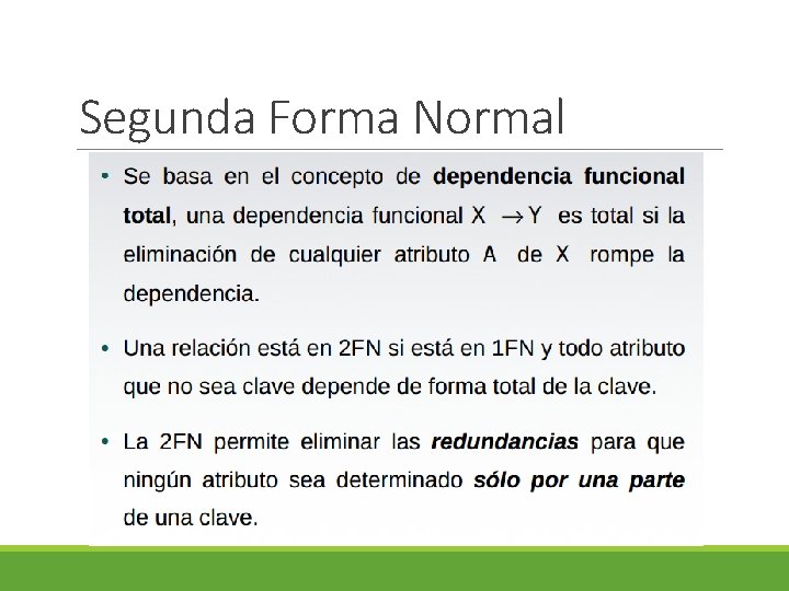 Segunda Forma Normal 