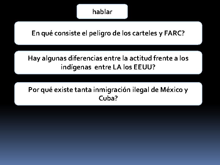 hablar En qué consiste el peligro de los carteles y FARC? Hay algunas diferencias