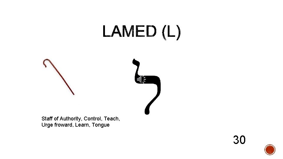 Staff of Authority, Control, Teach, Urge froward, Learn, Tongue 30 