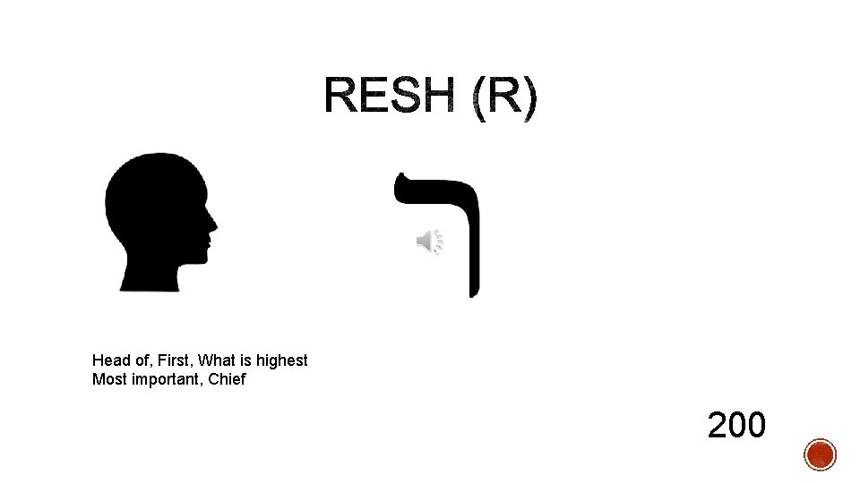 Head of, First, What is highest Most important, Chief 200 