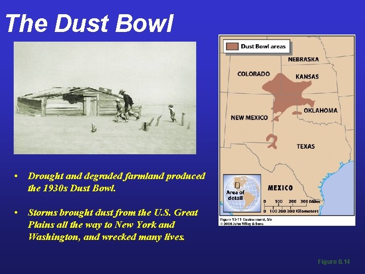 The Dust Bowl • Drought and degraded farmland produced the 1930 s Dust Bowl.