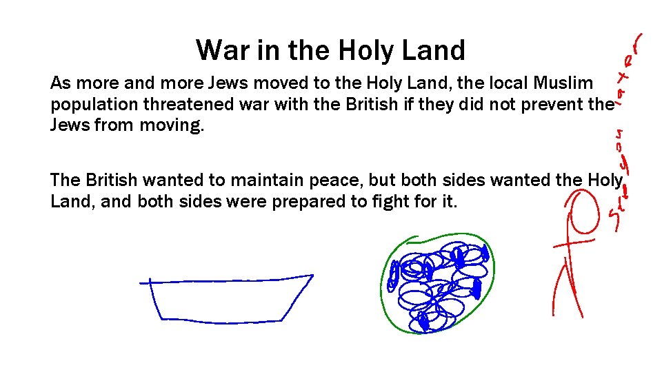 War in the Holy Land As more and more Jews moved to the Holy