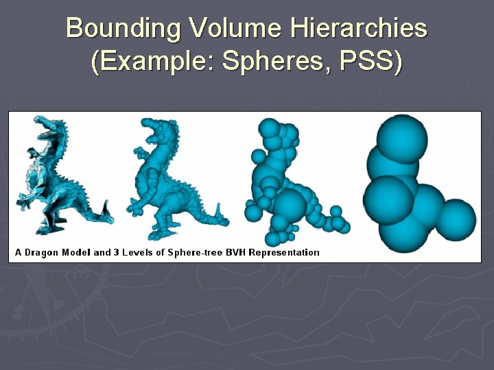 Bounding Volume Hierarchies (Example: Spheres, PSS) 