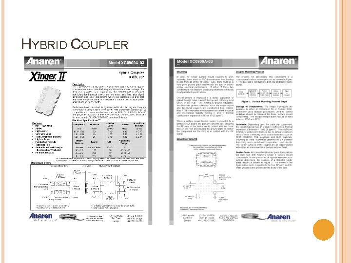 HYBRID COUPLER 