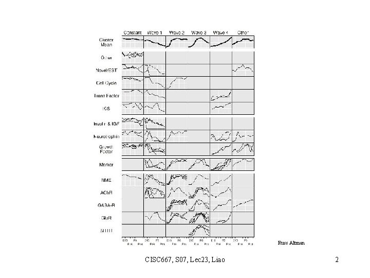 Russ Altman CISC 667, S 07, Lec 23, Liao 2 