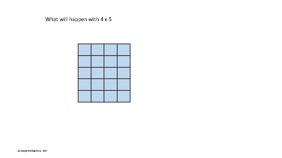 What will happen with 4 x 5 glorway@thinking 101. ca 2017 