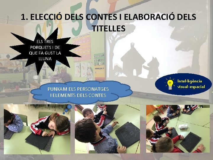 1. ELECCIÓ DELS CONTES I ELABORACIÓ DELS TITELLES ELS TRES PORQUETS I DE QUE