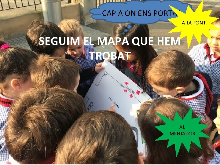 CAP A ON ENS PORTA? A LA FONT SEGUIM EL MAPA QUE HEM TROBAT