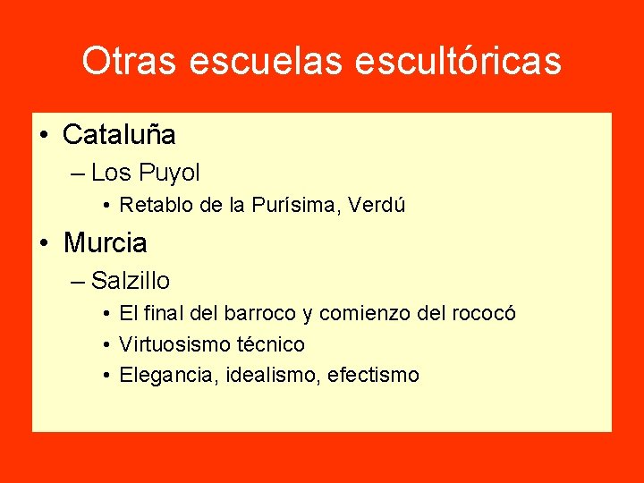 Otras escuelas escultóricas • Cataluña – Los Puyol • Retablo de la Purísima, Verdú