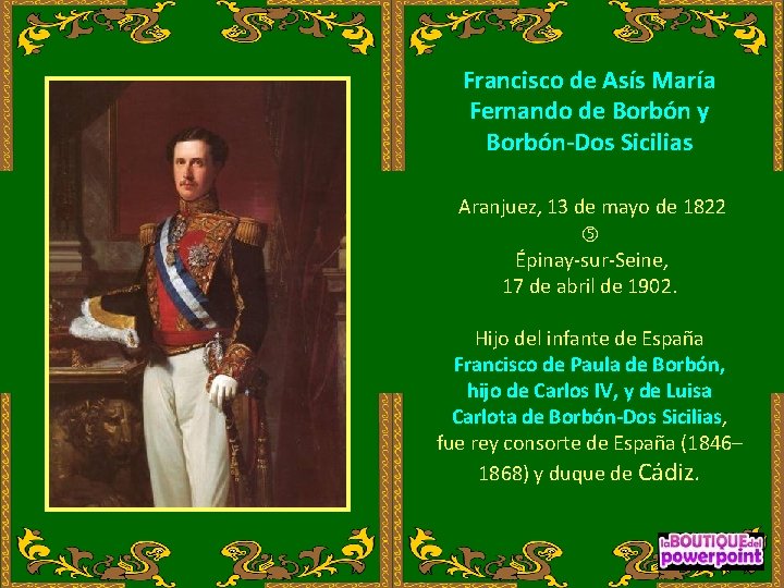 Francisco de Asís María Fernando de Borbón y Borbón-Dos Sicilias Aranjuez, 13 de mayo