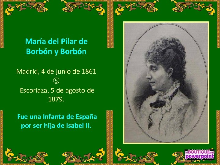 María del Pilar de Borbón y Borbón Madrid, 4 de junio de 1861 Escoriaza,