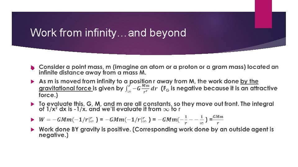 Work from infinity…and beyond 