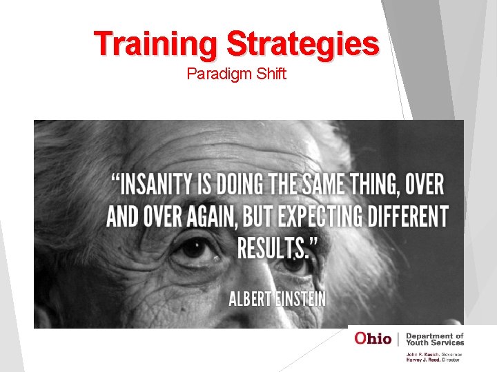 Training Strategies Paradigm Shift 