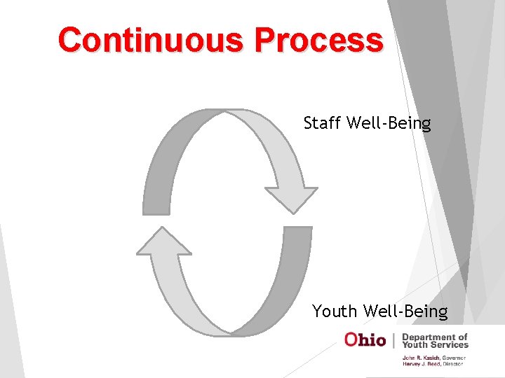 Continuous Process Staff Well-Being Youth Well-Being 
