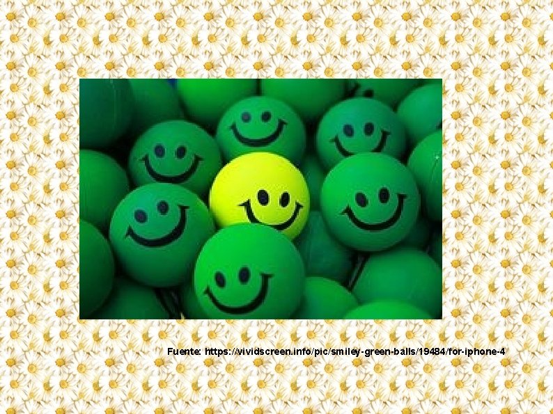 Fuente: https: //vividscreen. info/pic/smiley-green-balls/19484/for-iphone-4 