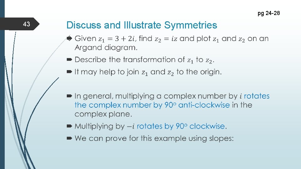 pg 24 -28 43 Discuss and Illustrate Symmetries 