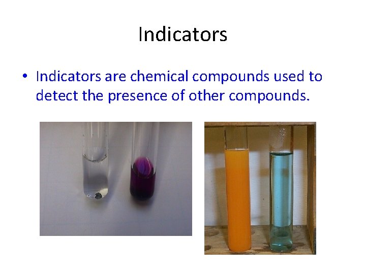 IDENTIFYING MACROMOLECULES Indicators In this lab you will