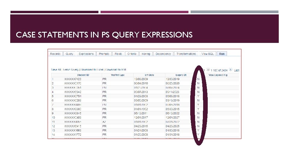 CASE STATEMENTS IN PS QUERY EXPRESSIONS 