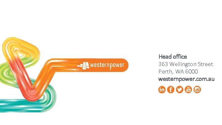Head office 363 Wellington Street Perth, WA 6000 westernpower. com. au 