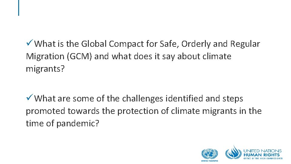The Global Compact for Safe Orderly and Regular