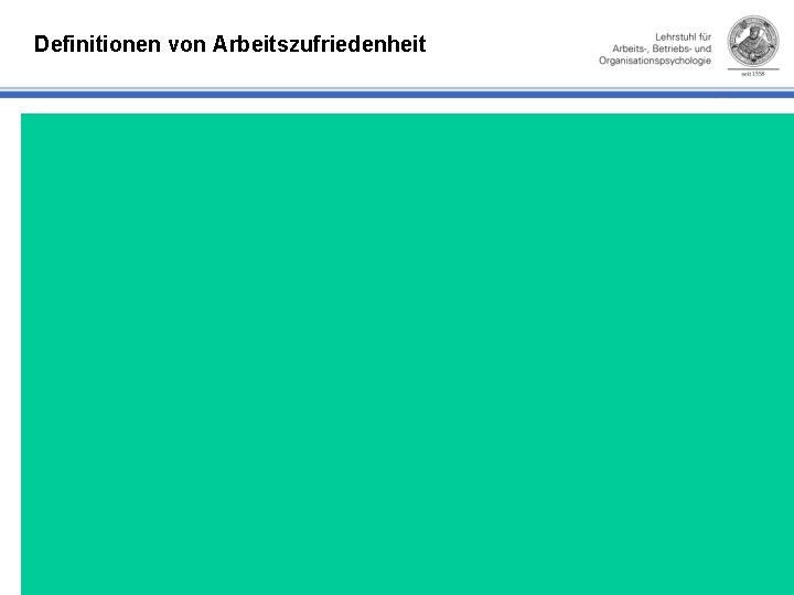 Definitionen von Arbeitszufriedenheit 