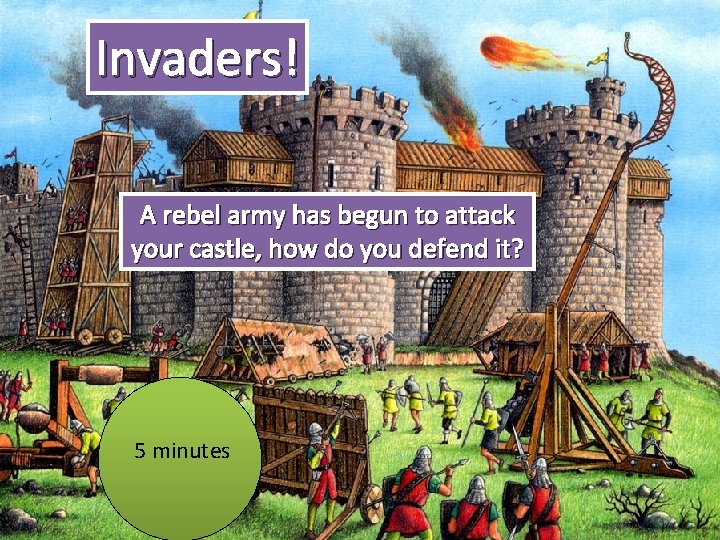 Invaders! A rebel army has begun to attack your castle, how do you defend
