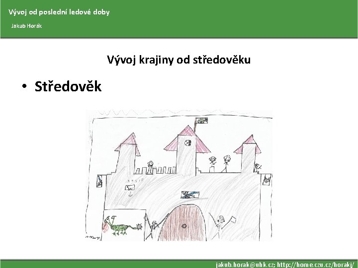 Vývoj od poslední ledové doby Jakub Horák Vývoj krajiny od středověku • Středověk jakub.