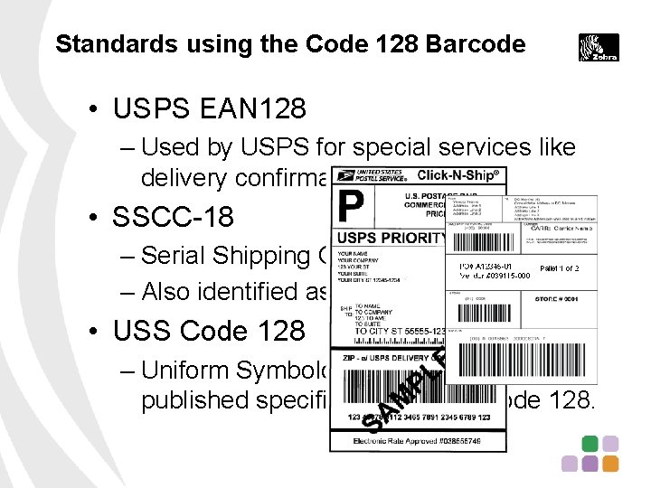 Barcode 103 Code 128 Barcode Agenda Overview Standards