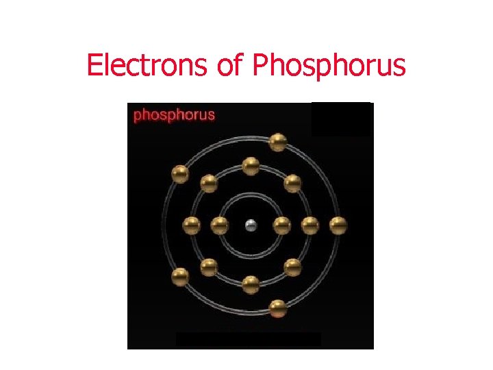 Electrons of Phosphorus 