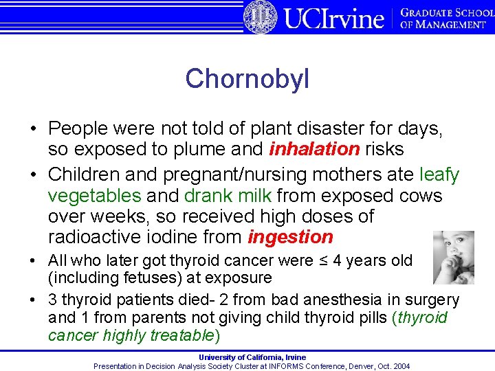 Chornobyl • People were not told of plant disaster for days, so exposed to