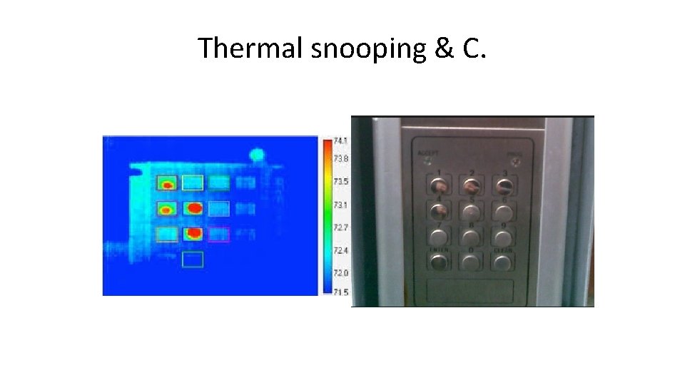 Thermal snooping & C. 