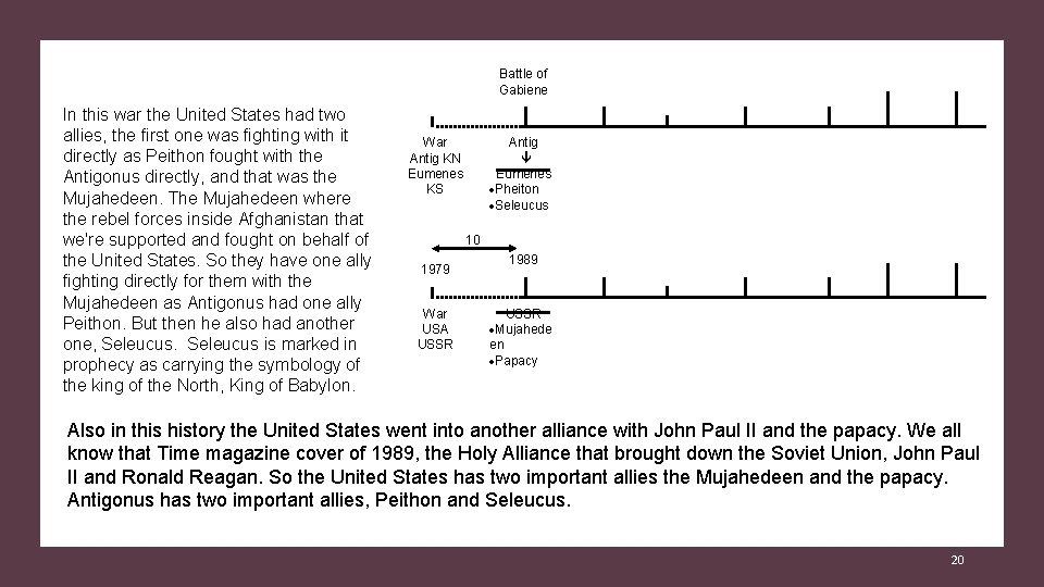 Battle of Gabiene In this war the United States had two allies, the first