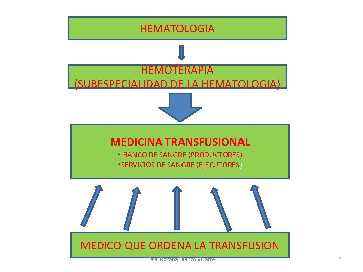 HEMATOLOGIA HEMOTERAPIA (SUBESPECIALIDAD DE LA HEMATOLOGIA) MEDICINA TRANSFUSIONAL • BANCO DE SANGRE (PRODUCTORES) •