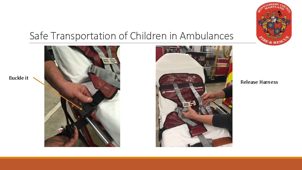 Safe Transportation of Children in Ambulances Buckle it Release Harness 