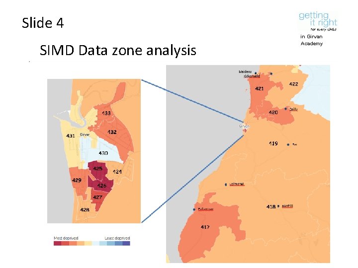 Slide 4 SIMD Data zone analysis in Girvan Academy 