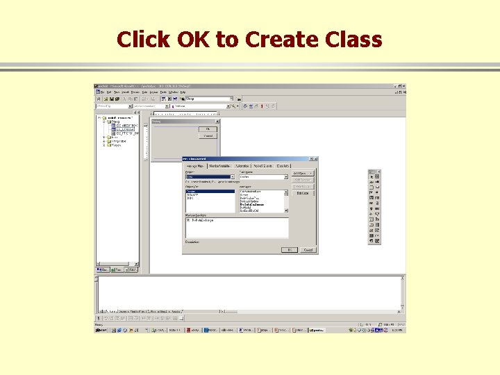 Click OK to Create Class 