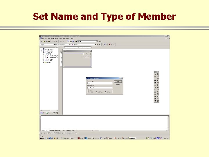 Set Name and Type of Member 