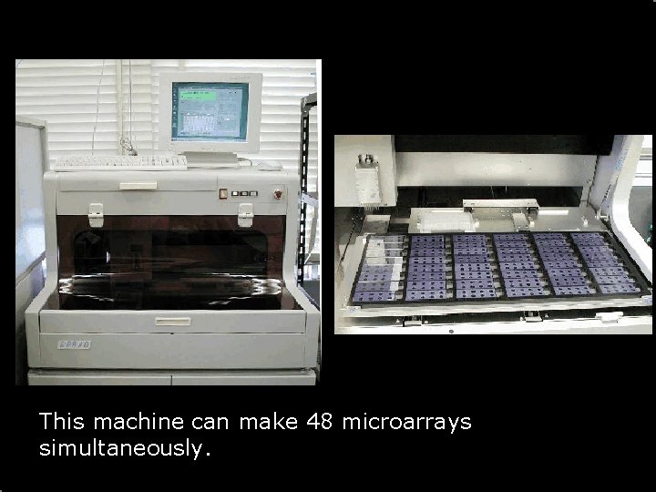 This machine can make 48 microarrays simultaneously. 