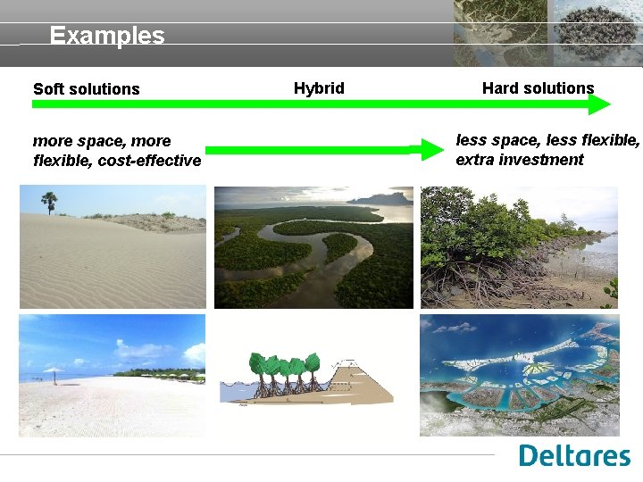 Examples Soft solutions more space, more flexible, cost-effective Hybrid Hard solutions less space, less