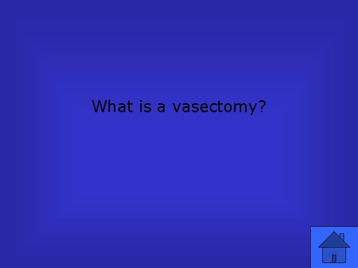 What is a vasectomy? 