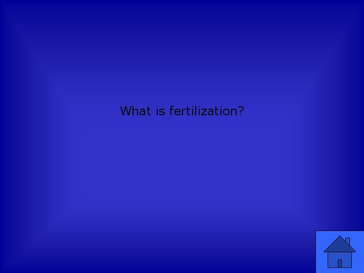 What is fertilization? 