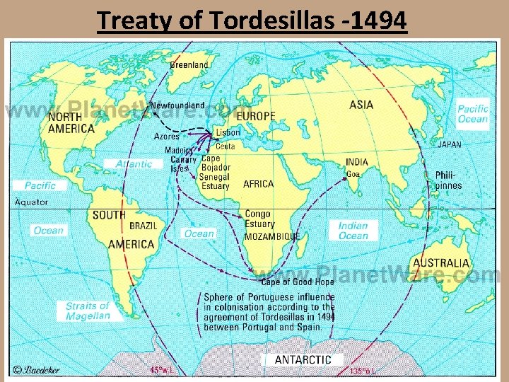 Treaty of Tordesillas -1494 