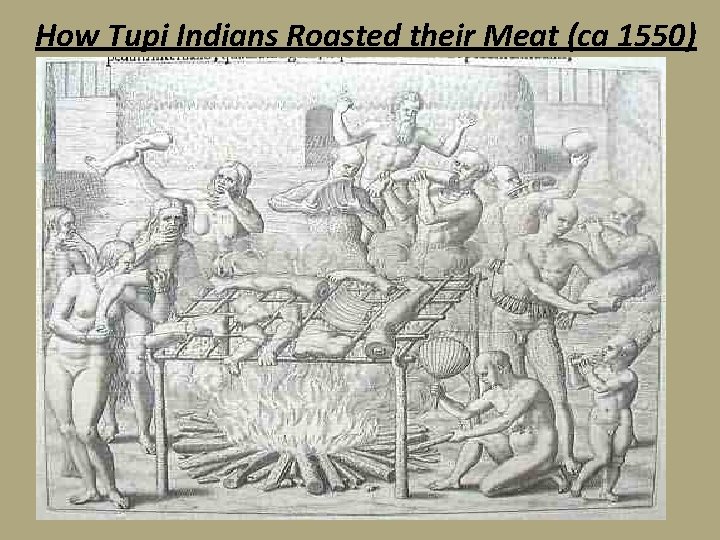 How Tupi Indians Roasted their Meat (ca 1550) 