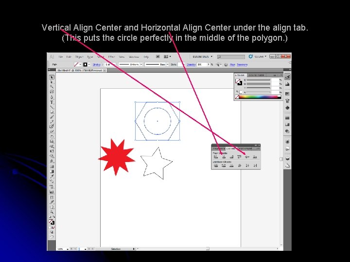 Vertical Align Center and Horizontal Align Center under the align tab. (This puts the