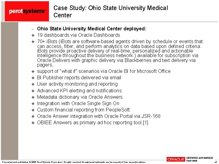 Case Study: Ohio State University Medical Center v v v Ohio State University Medical