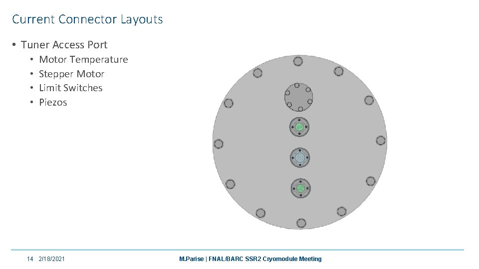 Current Connector Layouts • Tuner Access Port • • Motor Temperature Stepper Motor Limit